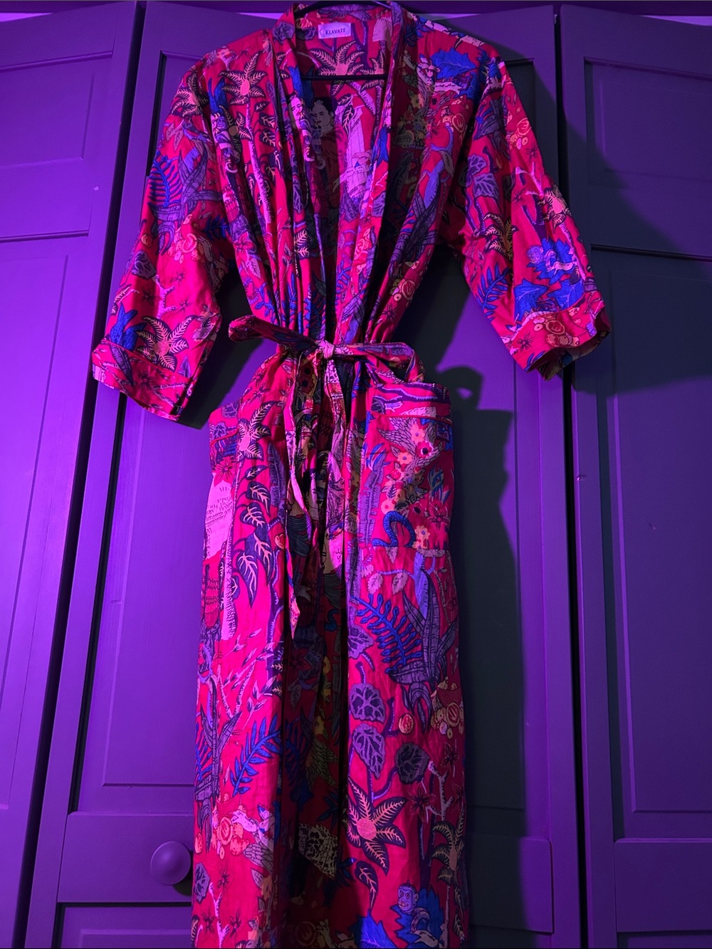 Lounge wear traditional art kimono